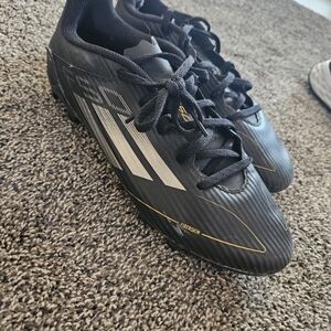 Adidas Black and Gold Soccer Cleats